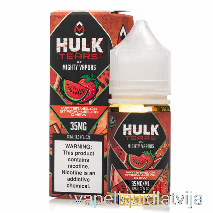 Arbūza Salmu Melones Košļāšana - Hulk Asaru Sāļi - 30ml 35mg Vape šķidrums